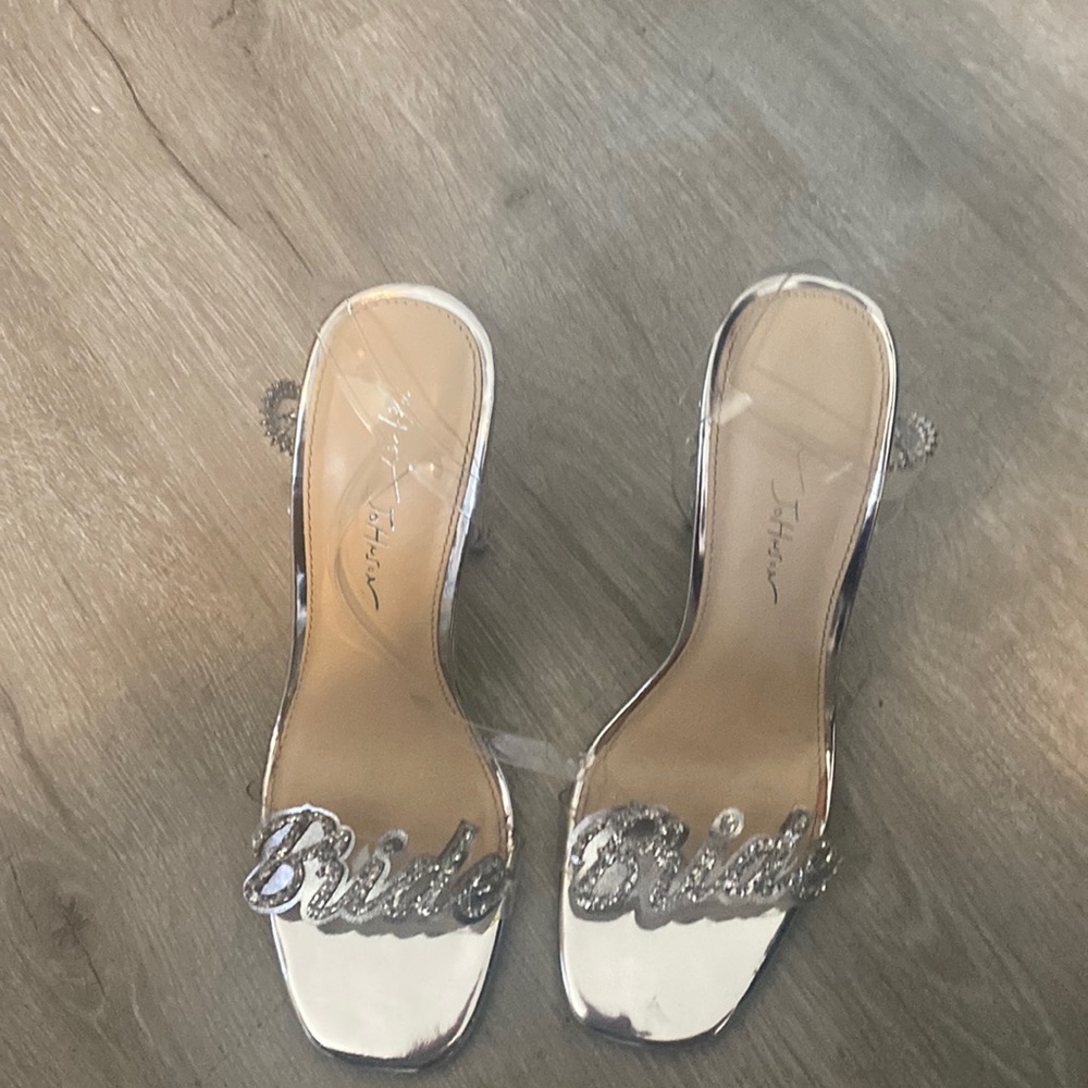 Betsy Johnson SB Barie Silver Size 7 - BRIDE Heels